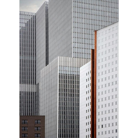 Tower Society Gold Ornate Wood Framed Art Print with Double Matting by Claes, Gilbert