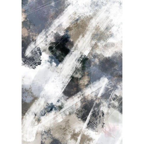 Zig Zag White Modern Wood Framed Art Print by 1x Studio II