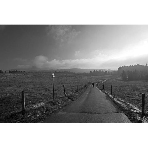 Winter Is Coming Soon Black Modern Wood Framed Art Print by Peter Rank, Hans