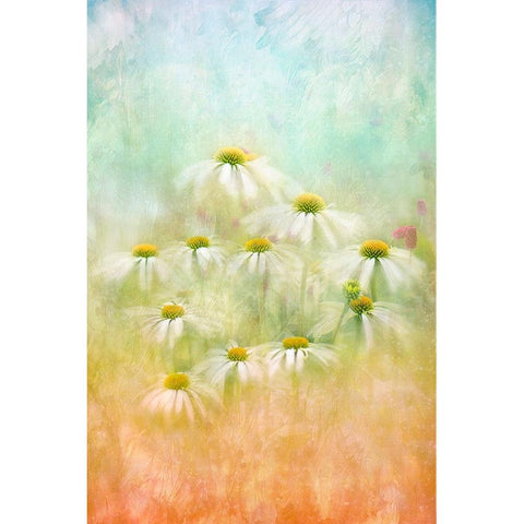 Subtle Summer White Modern Wood Framed Art Print by Parker, Jacky