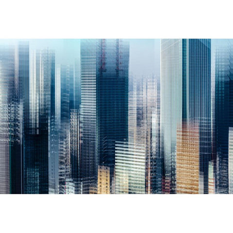 Tokyo Layers White Modern Wood Framed Art Print by Makoto, Sasaki