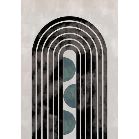 arch_capsule_001_green Gold Ornate Wood Framed Art Print with Double Matting by 1x Studio II