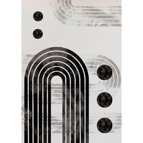 Arch_pod_002 Black Modern Wood Framed Art Print with Double Matting by 1x Studio II