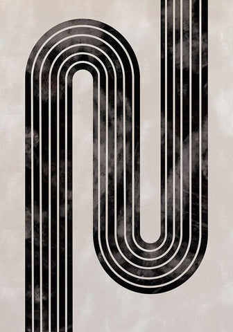 Arch_twist_001 Black Ornate Wood Framed Art Print with Double Matting by 1x Studio II