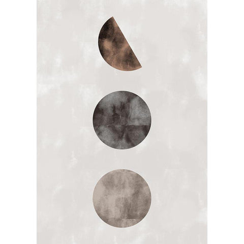 geo_3 amigos_002_brown Black Modern Wood Framed Art Print with Double Matting by 1x Studio II