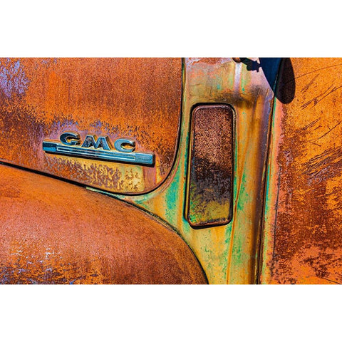 1950 Gmc Truck 195 Gold Ornate Wood Framed Art Print with Double Matting by Beavis, Andrew