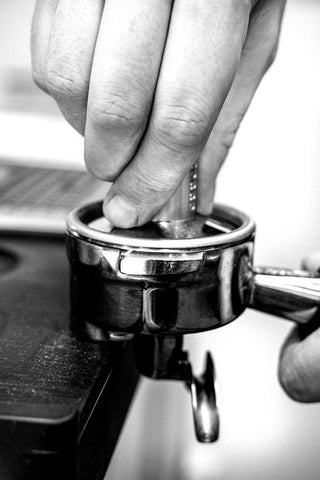 Coffee_003 Black Ornate Wood Framed Art Print with Double Matting by 1x Studio III