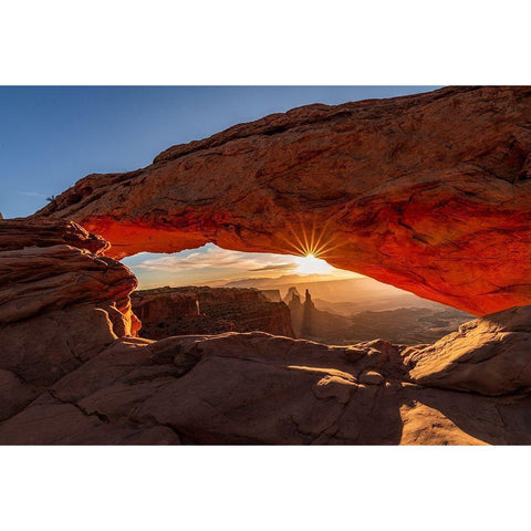 Window Of Light White Modern Wood Framed Art Print by Ling, Ariel