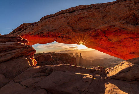 Window Of Light Black Ornate Wood Framed Art Print with Double Matting by Ling, Ariel