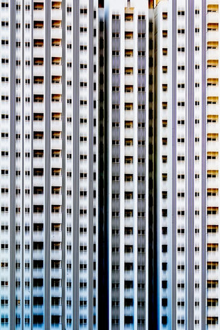 abstract building Black Ornate Wood Framed Art Print with Double Matting by Mohammad Hossein, Hamid