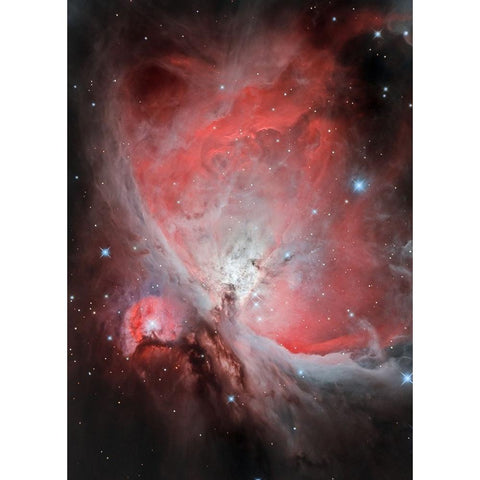 The Heart Of The Great Orion Nebula-M42 Gold Ornate Wood Framed Art Print with Double Matting by Kalika, Michael