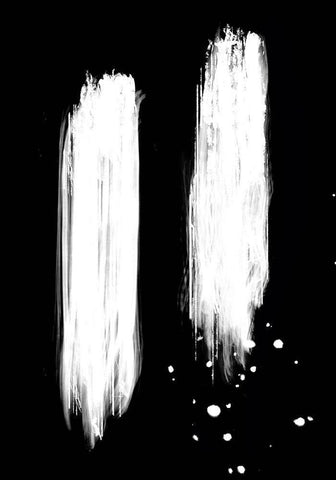 negatives_006_strokes White Modern Wood Framed Art Print with Double Matting by 1x Studio II