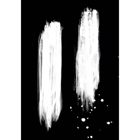 negatives_006_strokes Black Modern Wood Framed Art Print with Double Matting by 1x Studio II