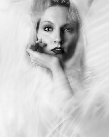 Paying Attention Black Ornate Wood Framed Art Print with Double Matting by Punyet Miro, Carles