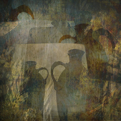 Old treasure White Modern Wood Framed Art Print with Double Matting by Talen, Nel