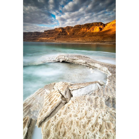 Broken Bay Black Modern Wood Framed Art Print by Ehrlich, Amir