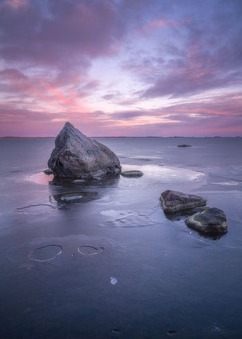 The Eloquence Of Silence White Modern Wood Framed Art Print with Double Matting by Riml, Ludwig