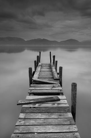 Inner peace Black Ornate Wood Framed Art Print with Double Matting by Lavezzo, Luca