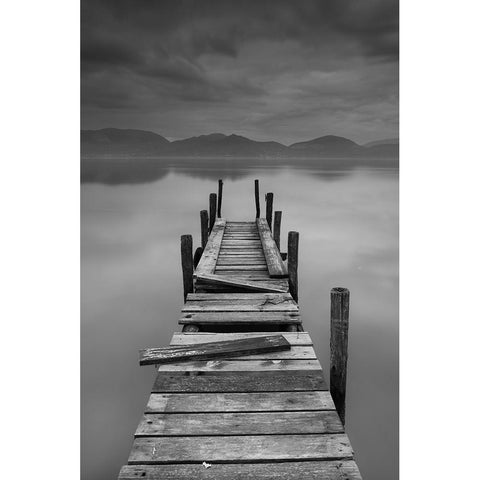 Inner peace Black Modern Wood Framed Art Print by Lavezzo, Luca