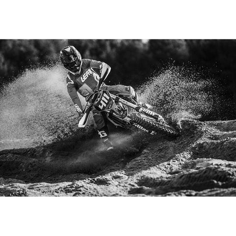 MXGP White Modern Wood Framed Art Print by Szabo, Attila
