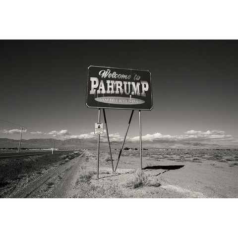 Pahrump White Modern Wood Framed Art Print by Klein, Kurt
