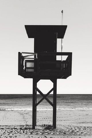 Beach_008 Black Ornate Wood Framed Art Print with Double Matting by 1x Studio III