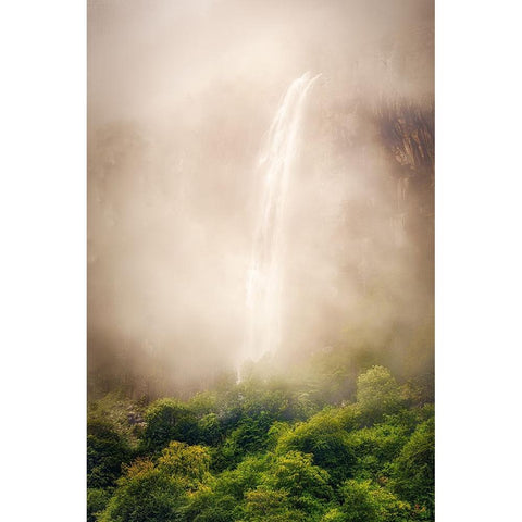 Water veil White Modern Wood Framed Art Print by Concepcion Alvarado, Jesus