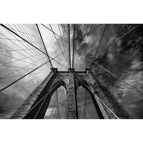 Brooklin Black Modern Wood Framed Art Print with Double Matting by Tagliarino, Marco