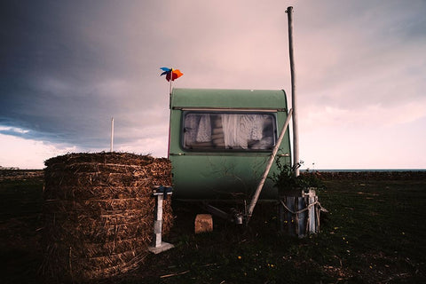 Woodstock 2021 Black Ornate Wood Framed Art Print with Double Matting by Muolo, Vito