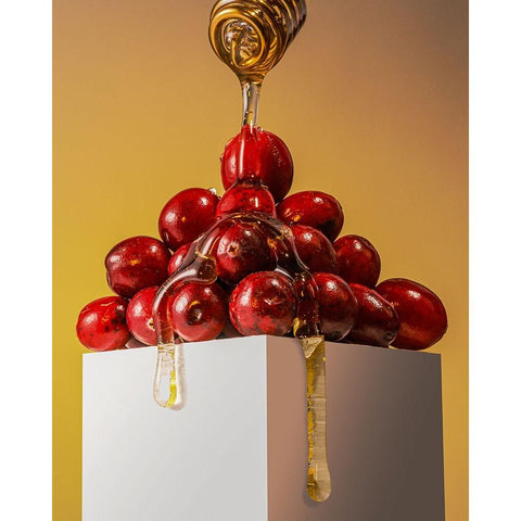 Cranberries With Honey Gold Ornate Wood Framed Art Print with Double Matting by Morozov, Konstantin