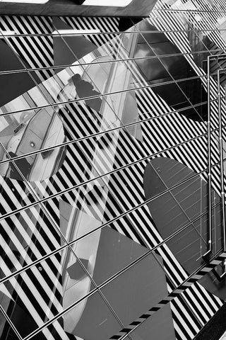 On The Up And Up Black Ornate Wood Framed Art Print with Double Matting by Allen, Elizabeth