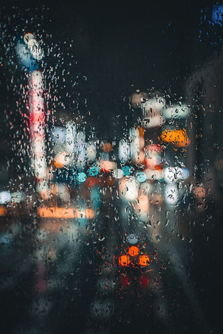 The world through glass White Modern Wood Framed Art Print with Double Matting by Daichi, Murakyami