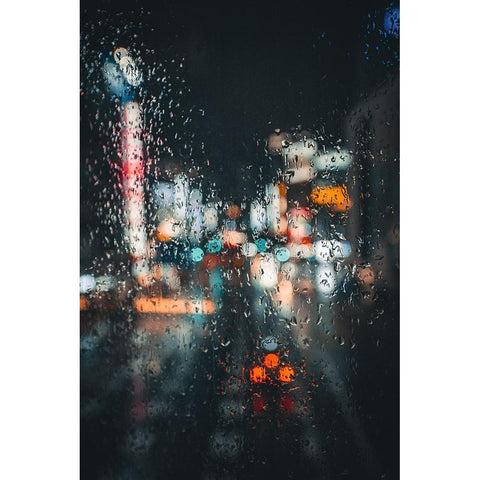 The world through glass Black Modern Wood Framed Art Print by Daichi, Murakyami