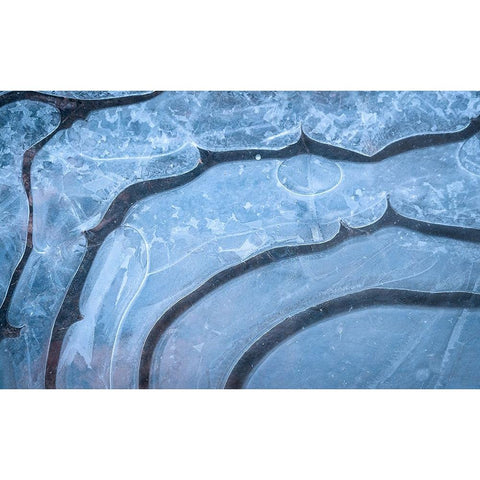Iceformations Black Modern Wood Framed Art Print with Double Matting by Lindsten, Christian