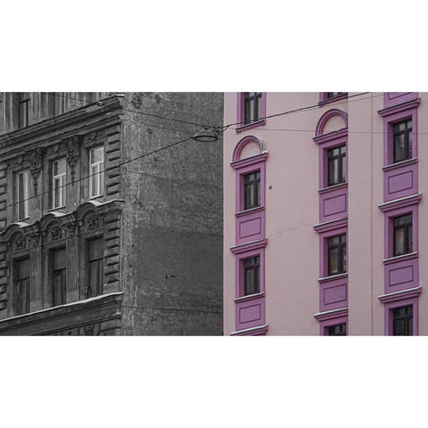 BlackaPink White Modern Wood Framed Art Print by Grytsiv, Yuriy