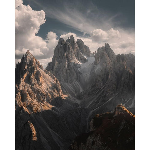 Are You There? Black Modern Wood Framed Art Print with Double Matting by De Franzoni, Thomas