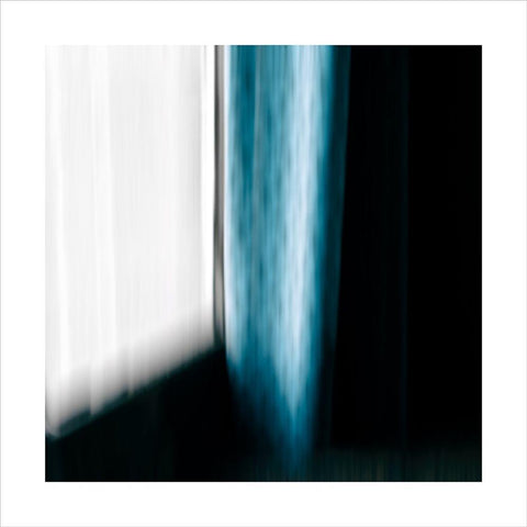Blue window Black Modern Wood Framed Art Print by Masy, Jacques