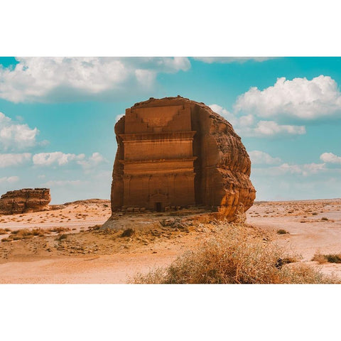 Qasr AlFarid - UOmOp OsUUOpUOm Black Modern Wood Framed Art Print with Double Matting by Khaled