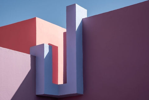Muralla Roja #4 Black Ornate Wood Framed Art Print with Double Matting by Wride, Linda