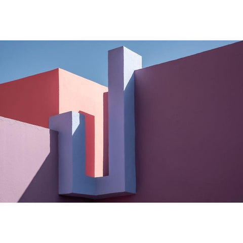 Muralla Roja #4 Gold Ornate Wood Framed Art Print with Double Matting by Wride, Linda