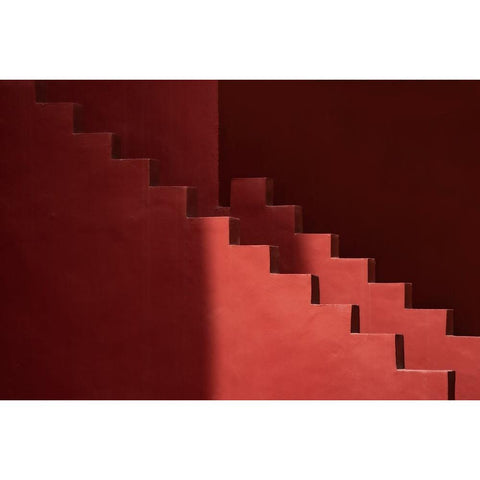 Muralla Roja #12 White Modern Wood Framed Art Print by Wride, Linda