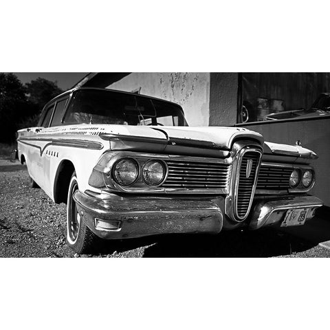 Oldsmobile 66 Black Modern Wood Framed Art Print with Double Matting by Schade, Peter