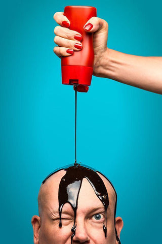 Mmm-Chocolate Black Ornate Wood Framed Art Print with Double Matting by Damsten, Petri