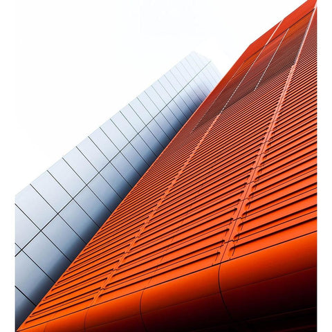 Red Wall Gold Ornate Wood Framed Art Print with Double Matting by Lionse, Art