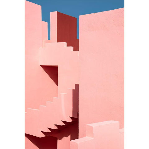 Shapes And Shadows Black Modern Wood Framed Art Print by Wride, Linda