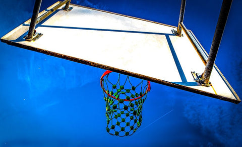 RGB Drops White Modern Wood Framed Art Print with Double Matting by Carnevale, Stefano