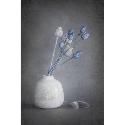 Serenity Black Modern Wood Framed Art Print by Kiral, Cicek