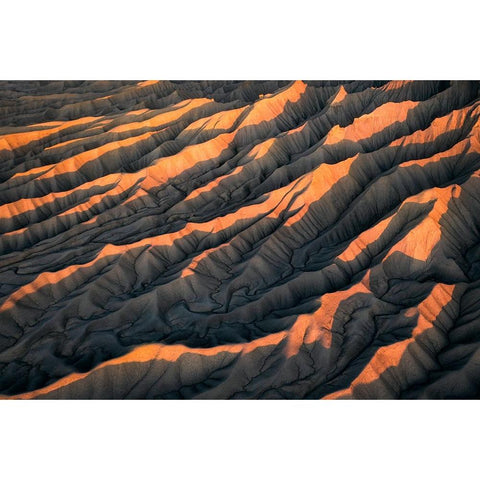 First light Black Modern Wood Framed Art Print with Double Matting by Macua, Gerald