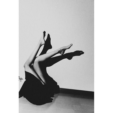 crane Black Modern Wood Framed Art Print by Sangan, Kurosaki