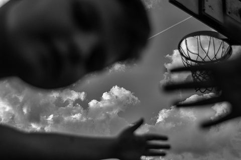 Clear sky Black Ornate Wood Framed Art Print with Double Matting by Cvetkovic, Svetislav